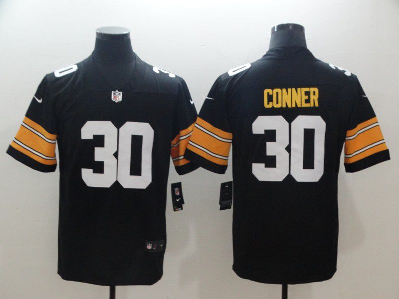Men Pittsburgh Steelers 30 Conner Black Nike Vapor Untouchable Limited NFL Jersey